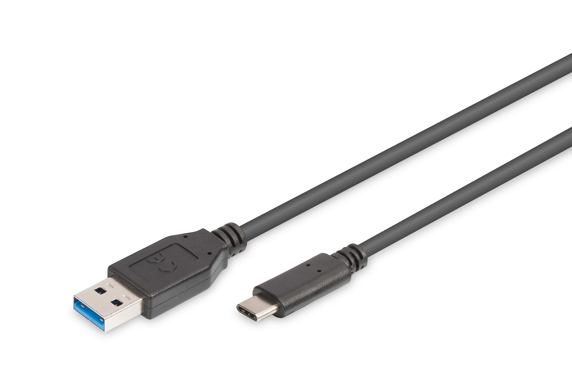 Digitus kabel przyłączeniowy USB 3.0 – 1 m – kabel przyłączeniowy z USB typu A na USB typu C – Super-Speed 5 GBit/s – czarny