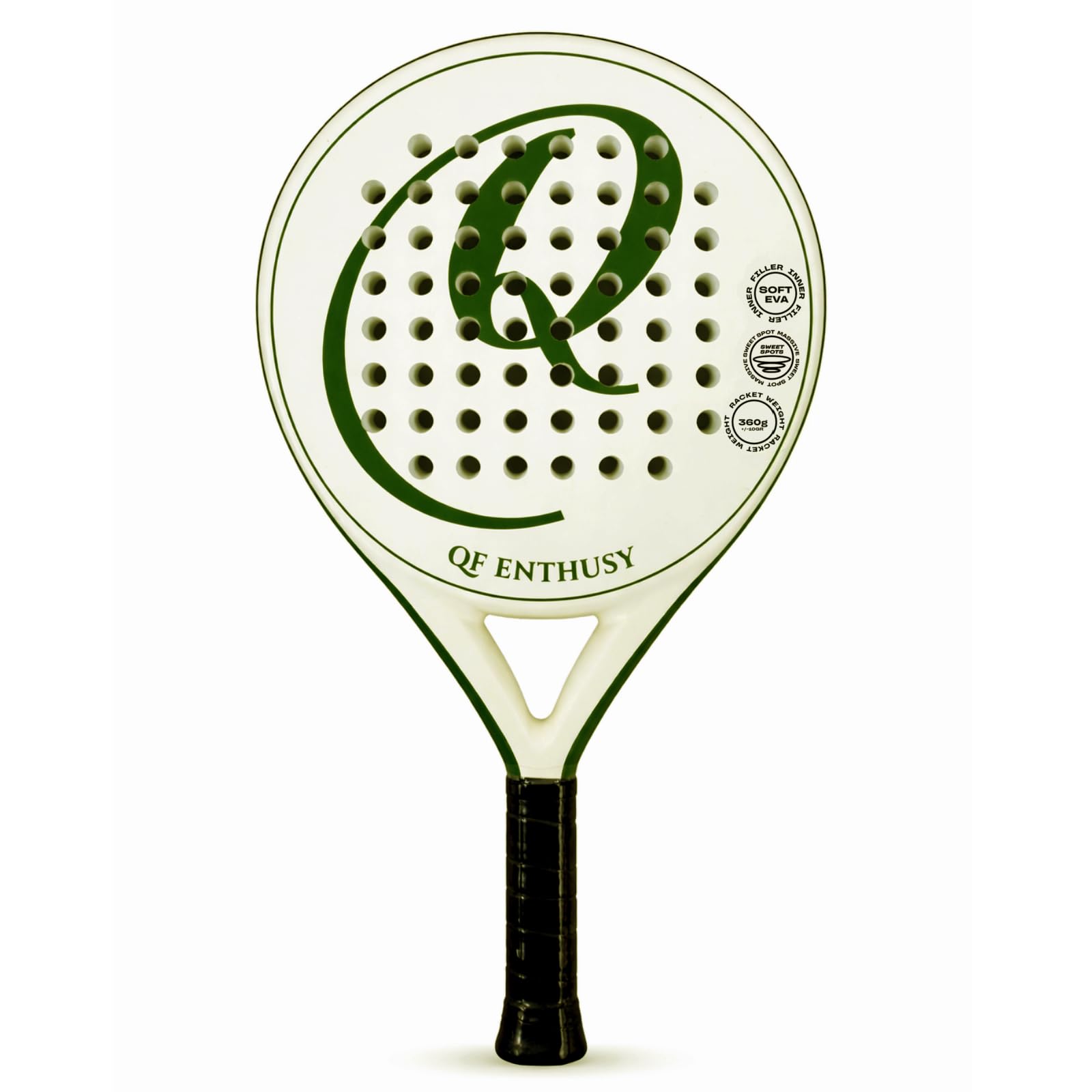 Padel Racket, Carbon Fiber Surface Padel Racquet, Lightweight, Ideal for Training/Matches