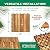 Solid Wood Interlocking Flooring Tiles (Pack of 10, 12" x 12"), Acacia Deck Tiles, Floor Tiles for Both Indoor and Outdoor Use, Waterproof All Weather 6 Slat (Pack of 10, Natural Color)