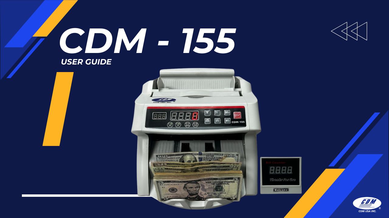 CDM-155 Advanced Money Counter Machine With UV/MG/DD/DBL