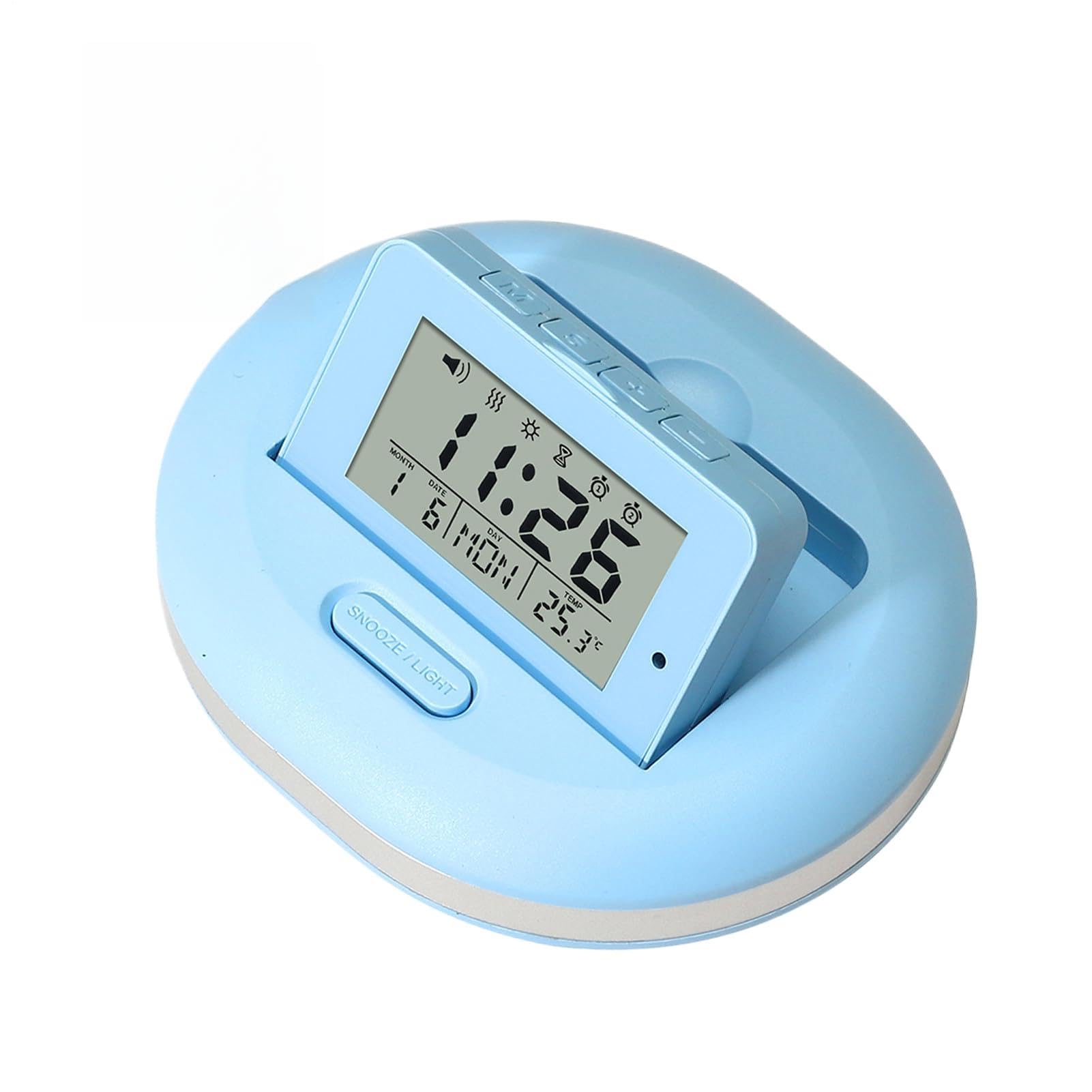 Reloj despertador digital vibrante pantalla LED con 3 modos para hombres mujeres y jóvenes