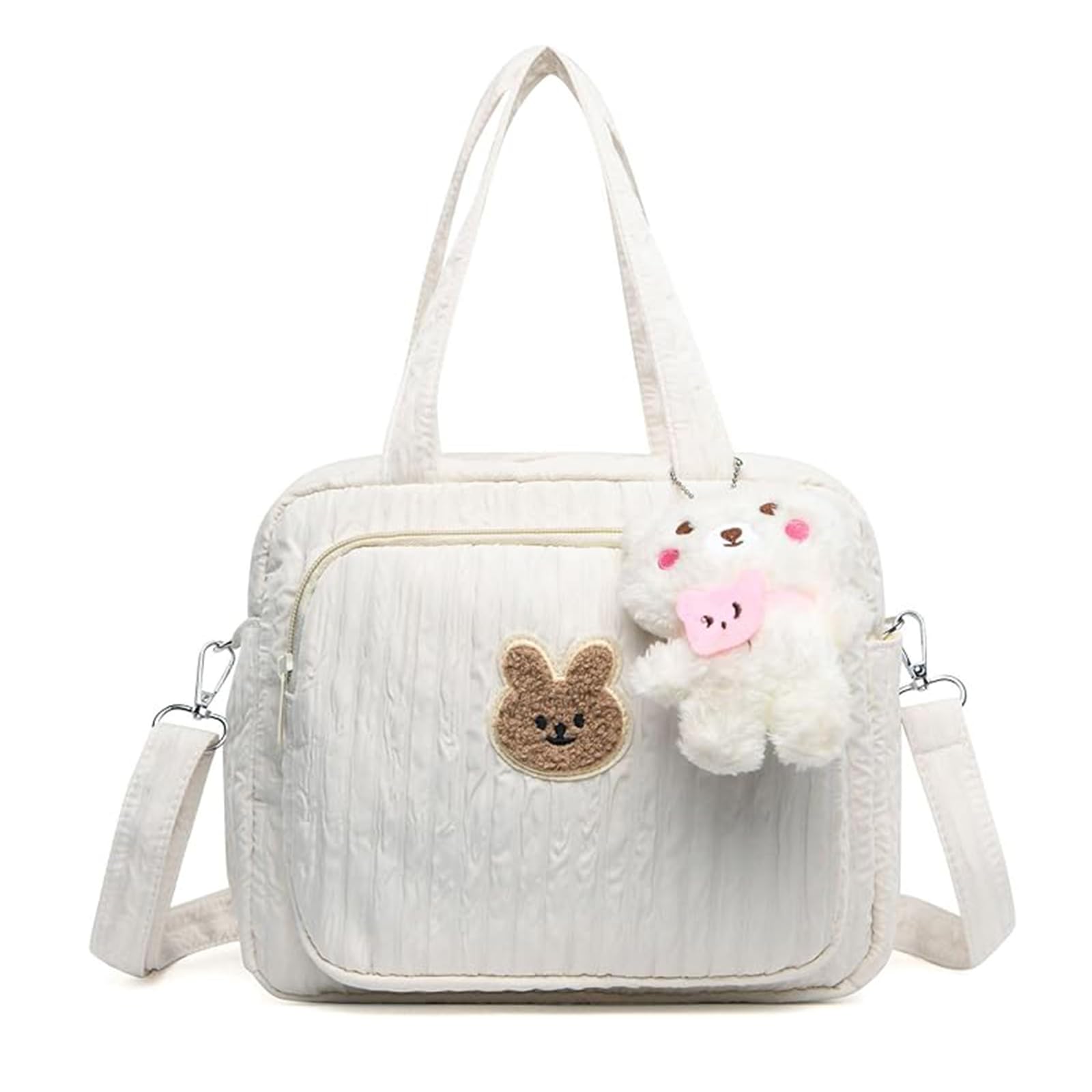EliphonTowne Baby Changing Bag, Lightweight Nappy Changing Bag with Zipper & Adjustable Strap Travel Bag for Mums Pram