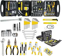 Kit de Ferramentas 189 Peças Dobrável Fasterr FST07M – Maleta Completa Portátil com Chaves, Soquetes, Alicates e Acessórios | Uso Doméstico e Profissional