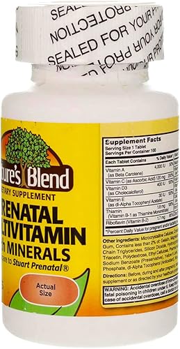 Miniatura 5 de Nature's Blend Fórmula prenatal multivitamínica 100 CT (paquete de 2)