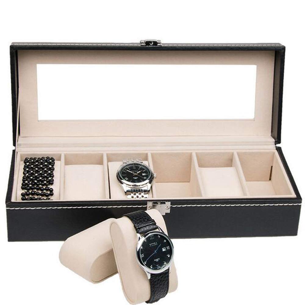 Boîte à montre en verre Zonster pour rangement et affichage de bijoux