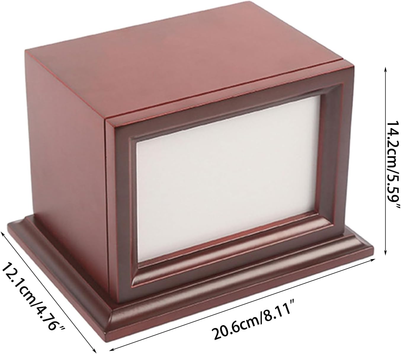 Pet Memorial Urns for Puppy Ashes Wooden Dog Cremation Urns with Photo Frame Funeral Urn Box Small Animal Keepsakes Pet Urn