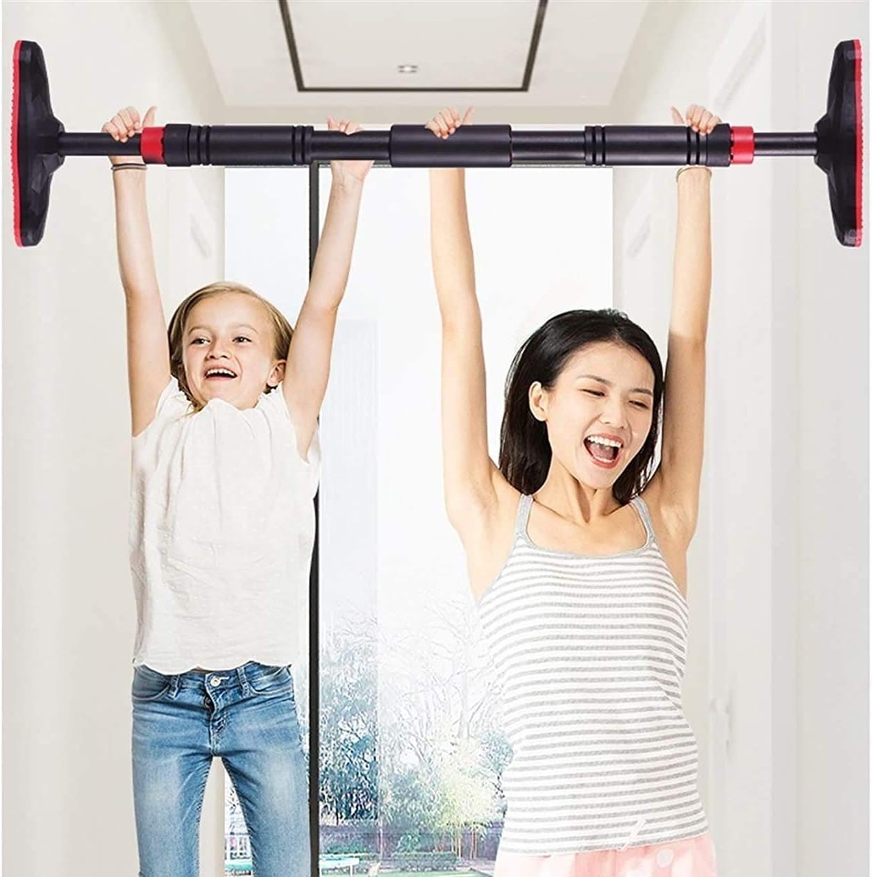 Door Bar Hole-Free Household Wall Indoor Pull-up Device Exercise Fitness Equipment Exercise Equipment Door Pull Up Bar