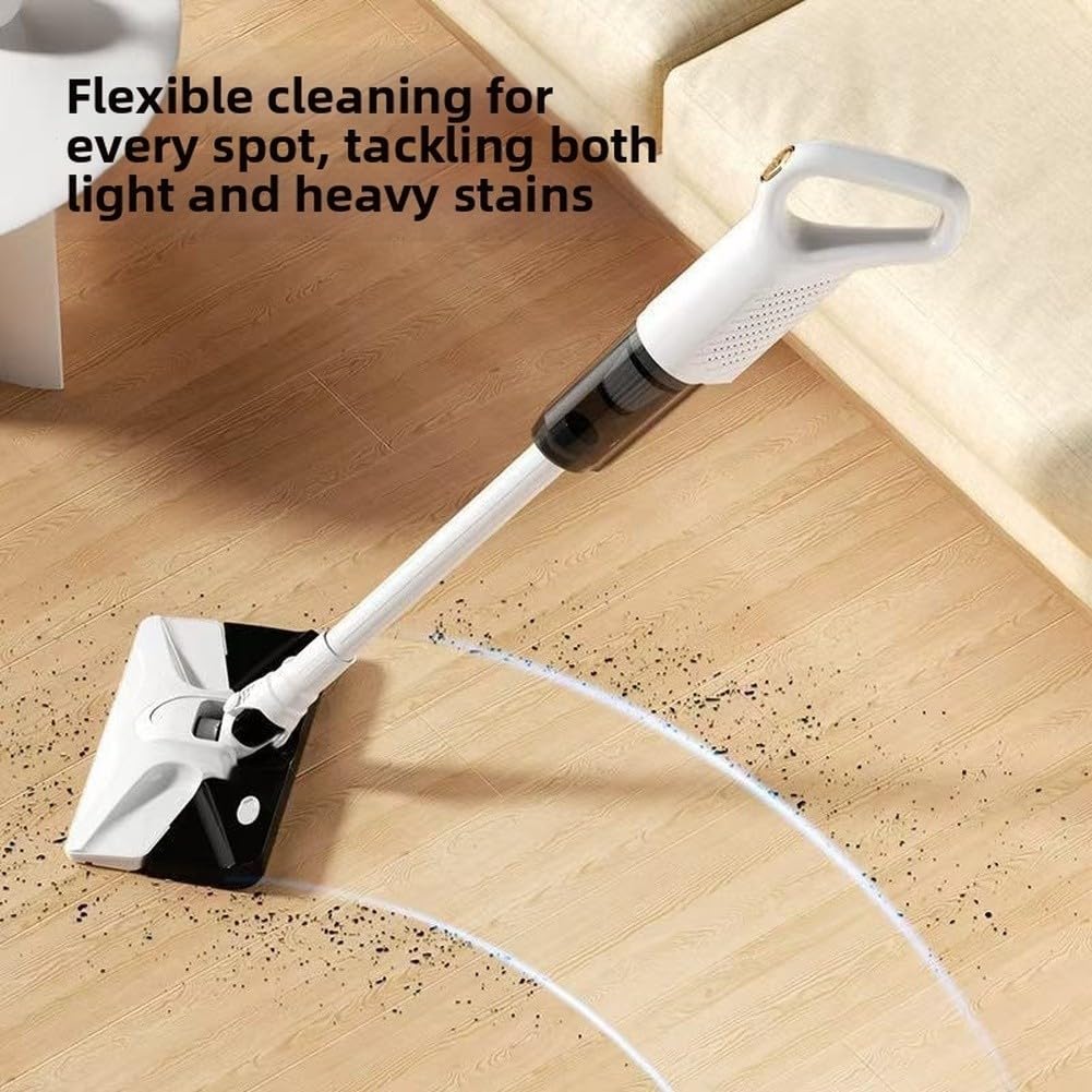 Aspirapolvere senza fili 2 in 1 Wet Dry Mop Palmare 50W Aspirazione 600ml Dust Cup Testa Flessibile per Casa Auto Pet Hair Adattatore UK (Nuovo Modello)