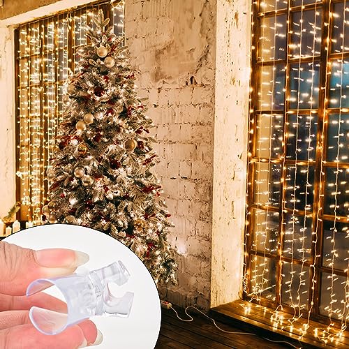 AccEncyc Christmas Light String Suction Cup Holders & Hooks for Seasonal Lights & Xmas Decorations (50Pcs)