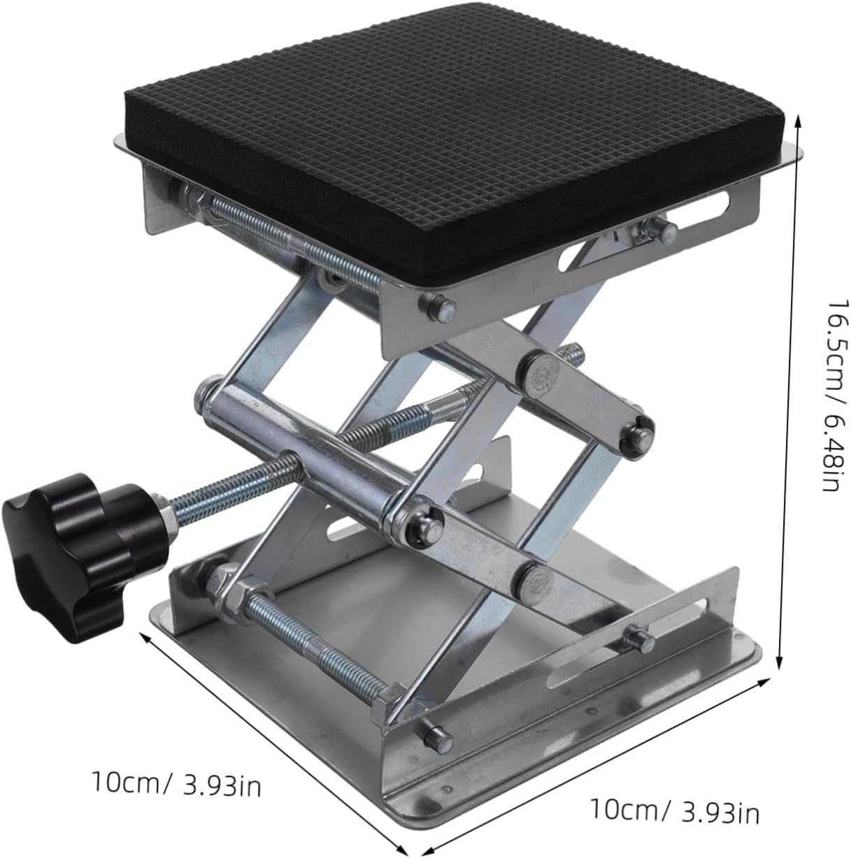 Stainless Steel Scissor Holder Stand Lifting Platform Stand 60-165mm Easy to Assemble