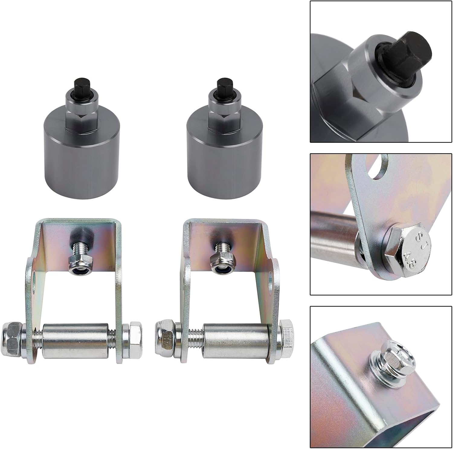 Bruce & Shark 2" UTV Full Lift Kit for Polaris Ranger Midsize 570 2014-2023 & 500 2017-2023, Fits Crew/Full-Size, for Ranger Front & Rear Lift Mount Spacer Kit Brackets Set