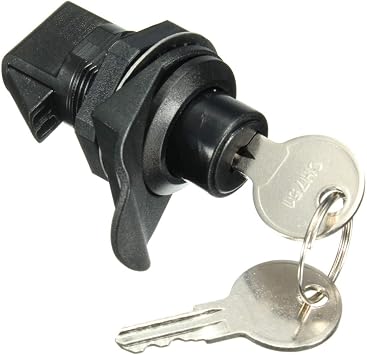Plastic Lock with Key for Motorcycle/Boat/Glove Box/Box/Lock (Black)
