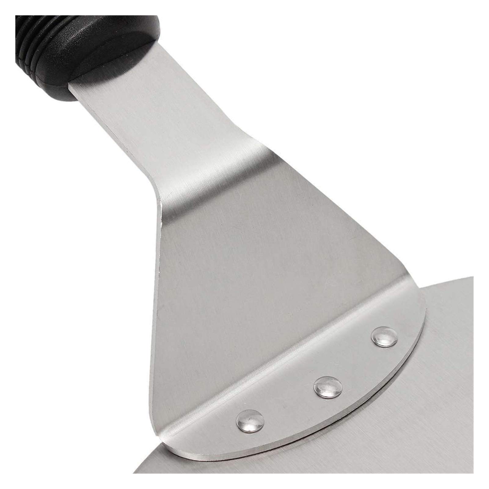 Wiosło do pizzy 25 cm Łopatka do pizzy ze stali nierdzewnej Łopata do pizzy Turner Podnośnik do ciasta Taca Pan Strona główna Pieczenie w kuchni Narzędzia do pieczenia ciasta Akcesoria (Kolor: Czarny)