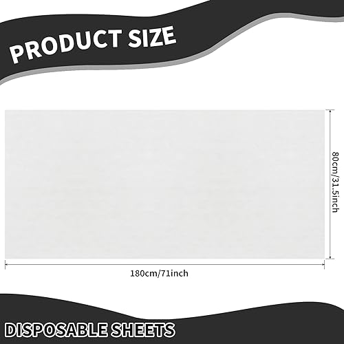 Miniatura 3 de 100 piezas de sábanas desechables, sábanas de tela no tejida para spa, impermeables, para mesa de masaje, a prueba de aceite, para viajes, spa,