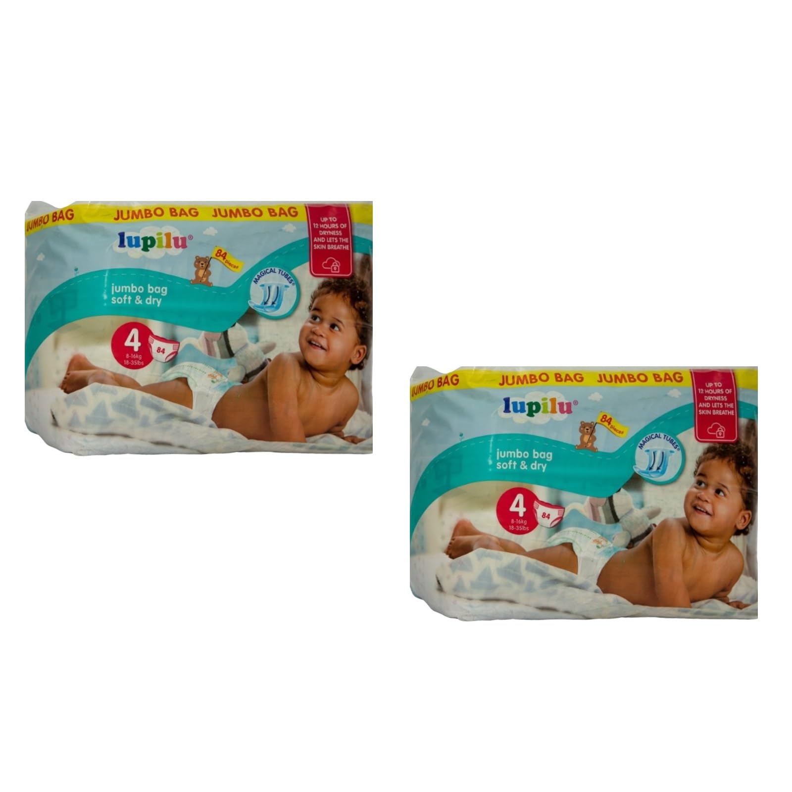 2X Lupilu Size 4 Nappies Maxi 84 Pack