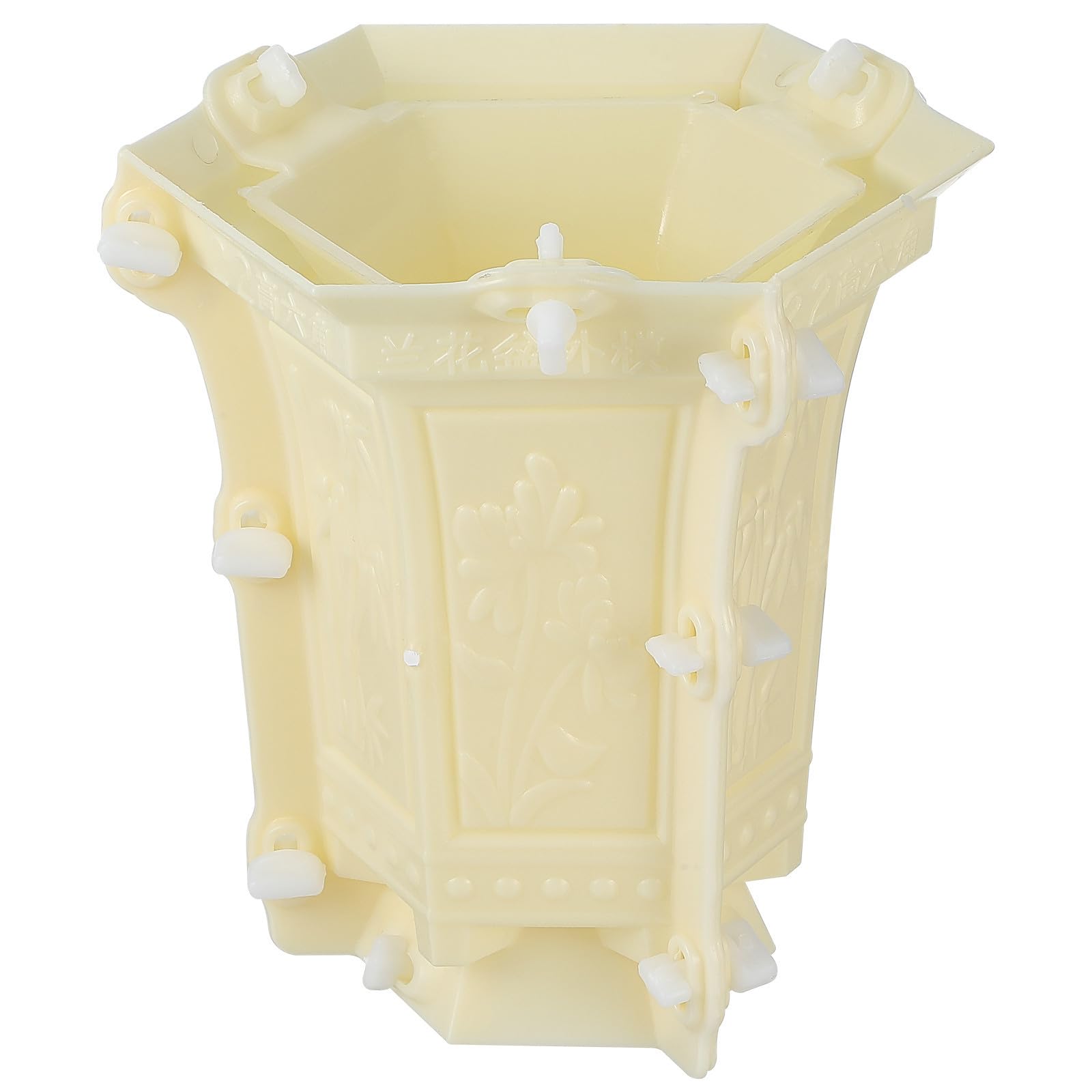 Abaodam Stampo Esagonale in Plastica Bianca per Vaso da Fiori Fai da Te