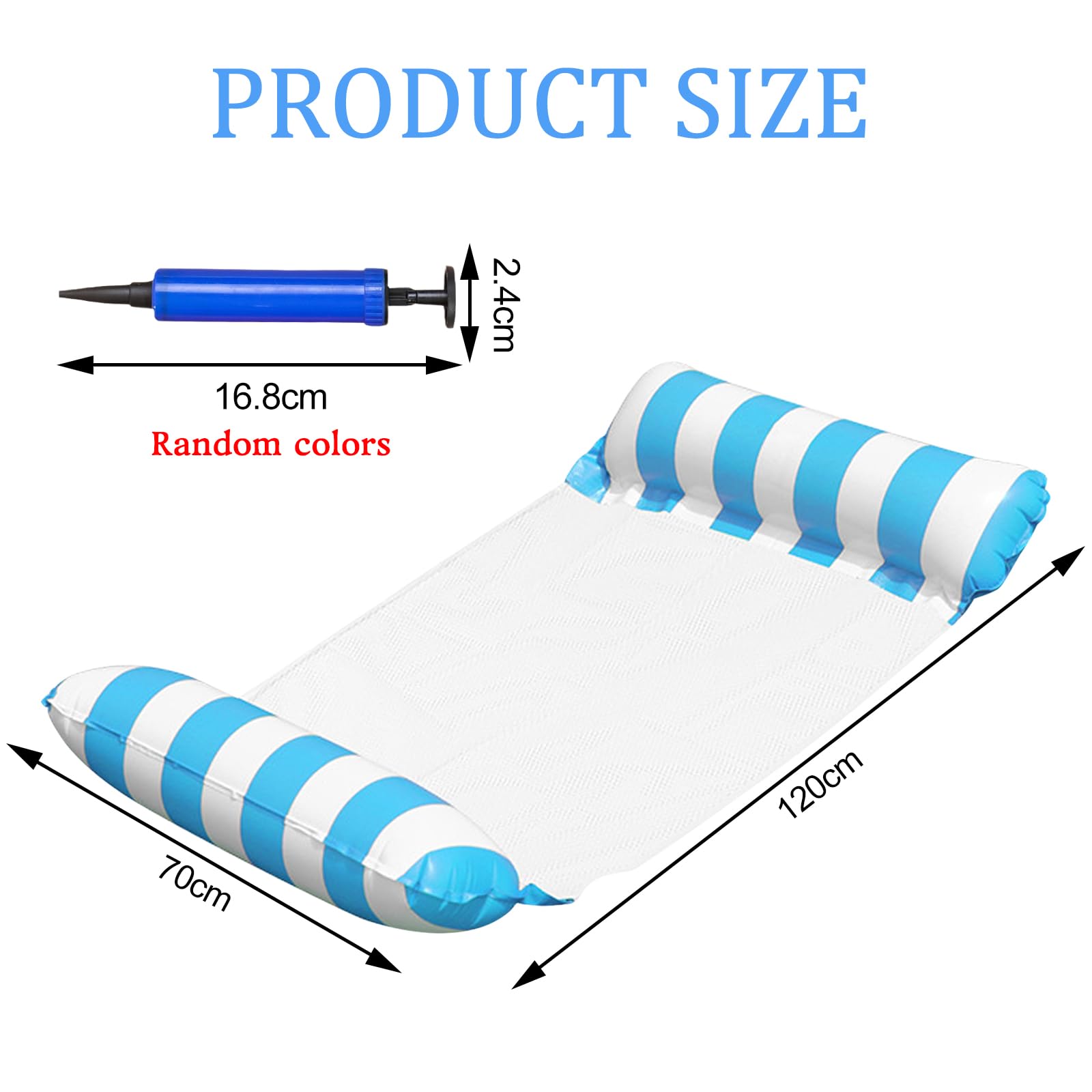 EDLMKM Inflatable Hammock Swimming Pool Float Hammock, Swimming Floats Water Hammockk, Pool Inflatables, Water Floating Rafts - Image 2