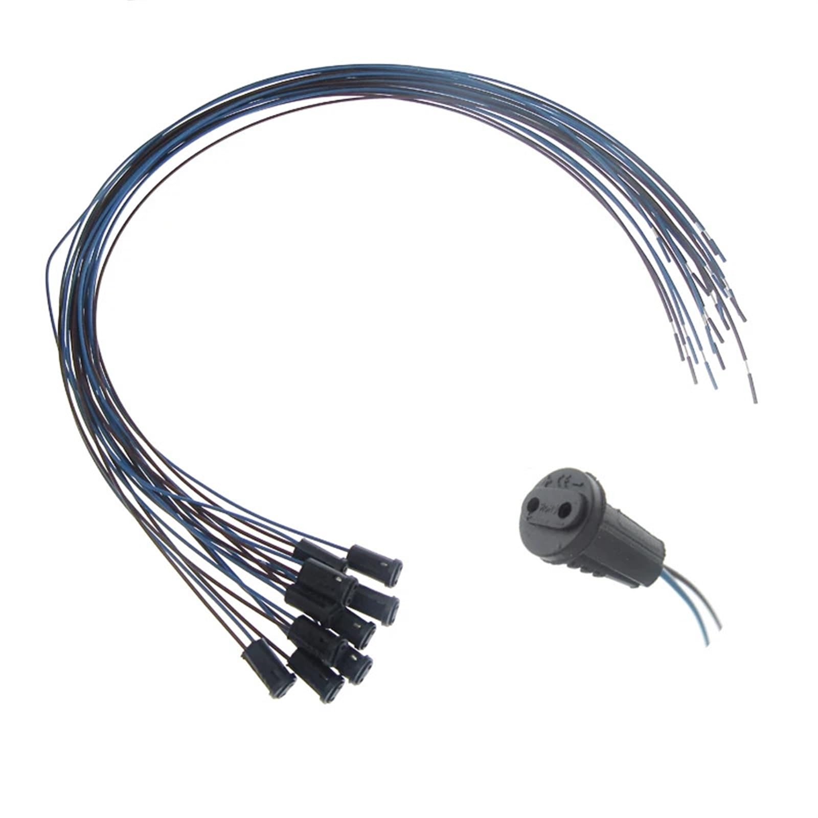 G4-Lampenfassung, weiße Keramik, schwarzes Bakelit, 10 cm–100 cm Kabellänge, Niederspannung, 12 V, G4-Halterung for Glühbirne (Glühbirnen nicht im Lieferumfang enthalten).(20cm,Black x 50 Pieces)