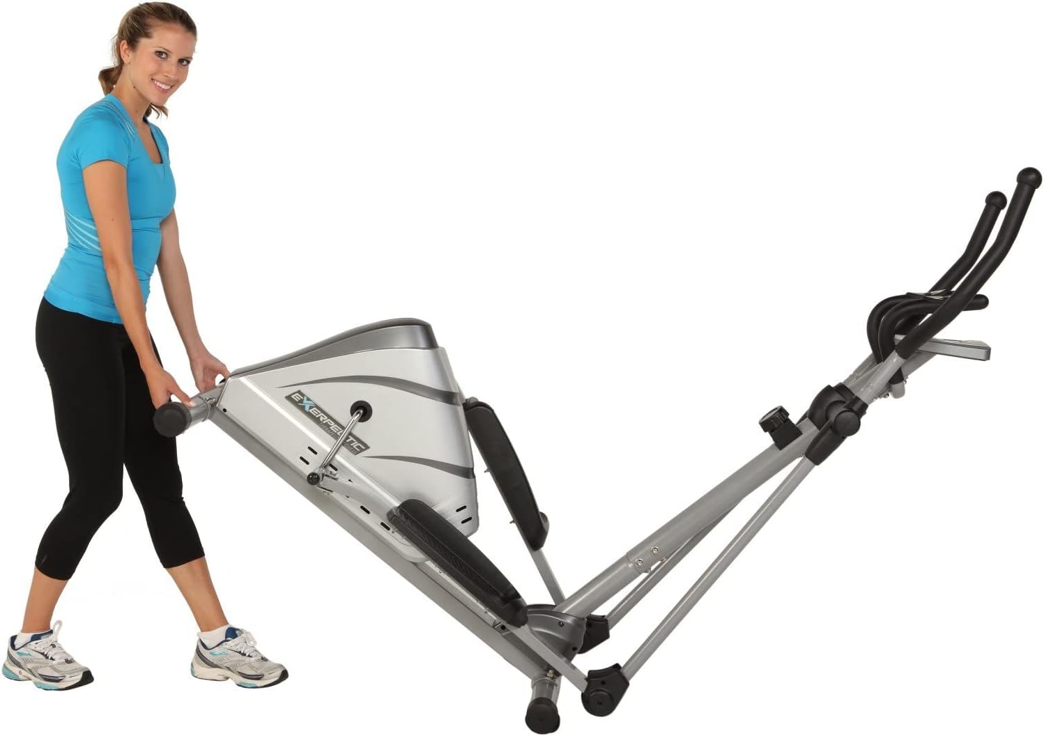 Exerpeutic Heavy Duty Magnetic Elliptical with optional Bluetooth App Tracking