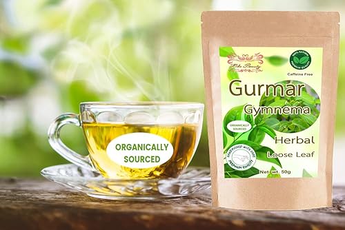 Miniatura 2 de Hida Beauty Gurmar Gymnema Sylvestre Tea 1.76 onzas de hojas sueltas secas sabor natural original