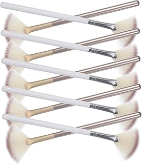 FRCOLOR 10pcs Fan-shaped Makeup Brush for Hig...