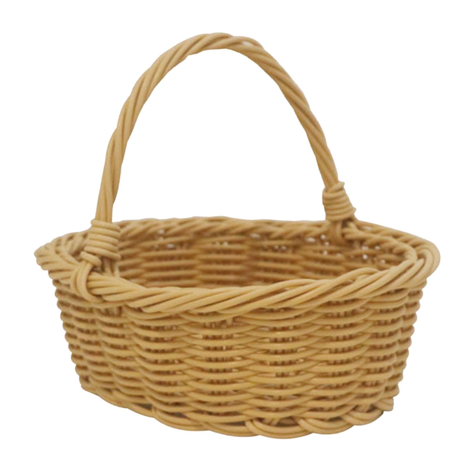 SECRET DESIRE® Easter Basket Portable Ornaments Hand Woven Basket for Candy Toy Garden|Home Organization | Closet Organizer | Kitchen Storage | Pantry Organization | Bathroom Storage