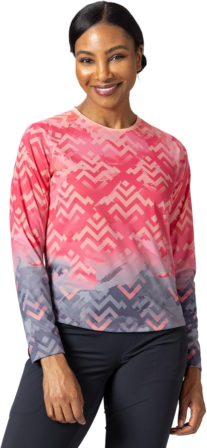 Terry Cycling Jersey Womens Vista Long Sleeve Top for Women, Mountain Bike Gravel Riding, Durable Abrasion Resistance