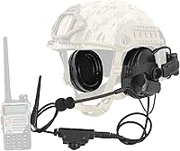 Vista 9 de HEARFALCOM Auriculares tácticos COMTA III Casco táctico Adaptador de riel ARC versión no militar Enfriamiento de ruido Auriculares de disparo con V2