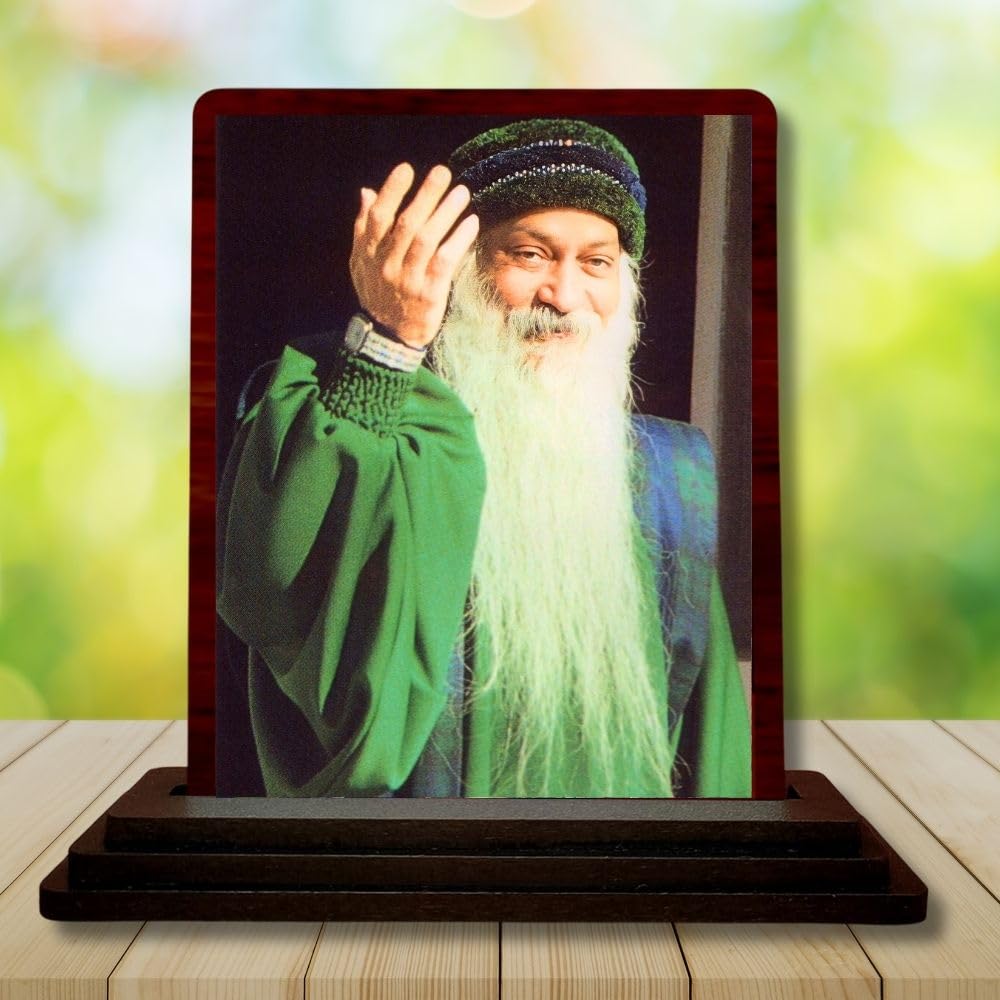 Car Desk/Table Top Osho Wooden Photo Stand 3x4 Inches, Compact & Stylish Spiritual Display For Car, Home & Office (Pack Of 1) (F14439)-image-42