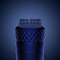 Vista 2 de CKAuto Tapones de vástago de válvula de neumático, azul, 4 piezas/paquete, juego de tapas de válvula de neumático de aluminio anodizado, resistente