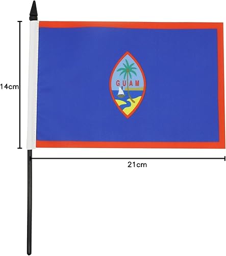 Miniatura 120 de Bandera de mesa Colombia 5'' x 8'' - Bandera de escritorio colombiana 8.3 x 5.5 in - Barra y base de plástico negro - AZ FLAG