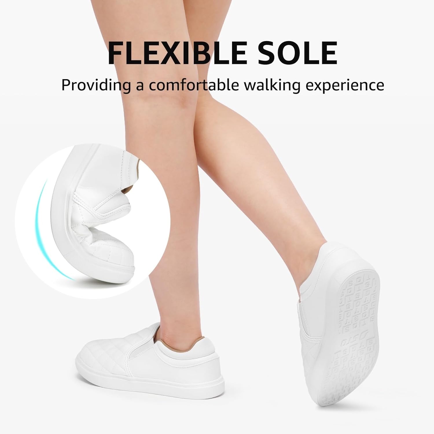 STQ Slip On Shoes for Women Fashion Sneakers Elees Quilted 2.0 Comfort Casual Fall Loafers - Image 2