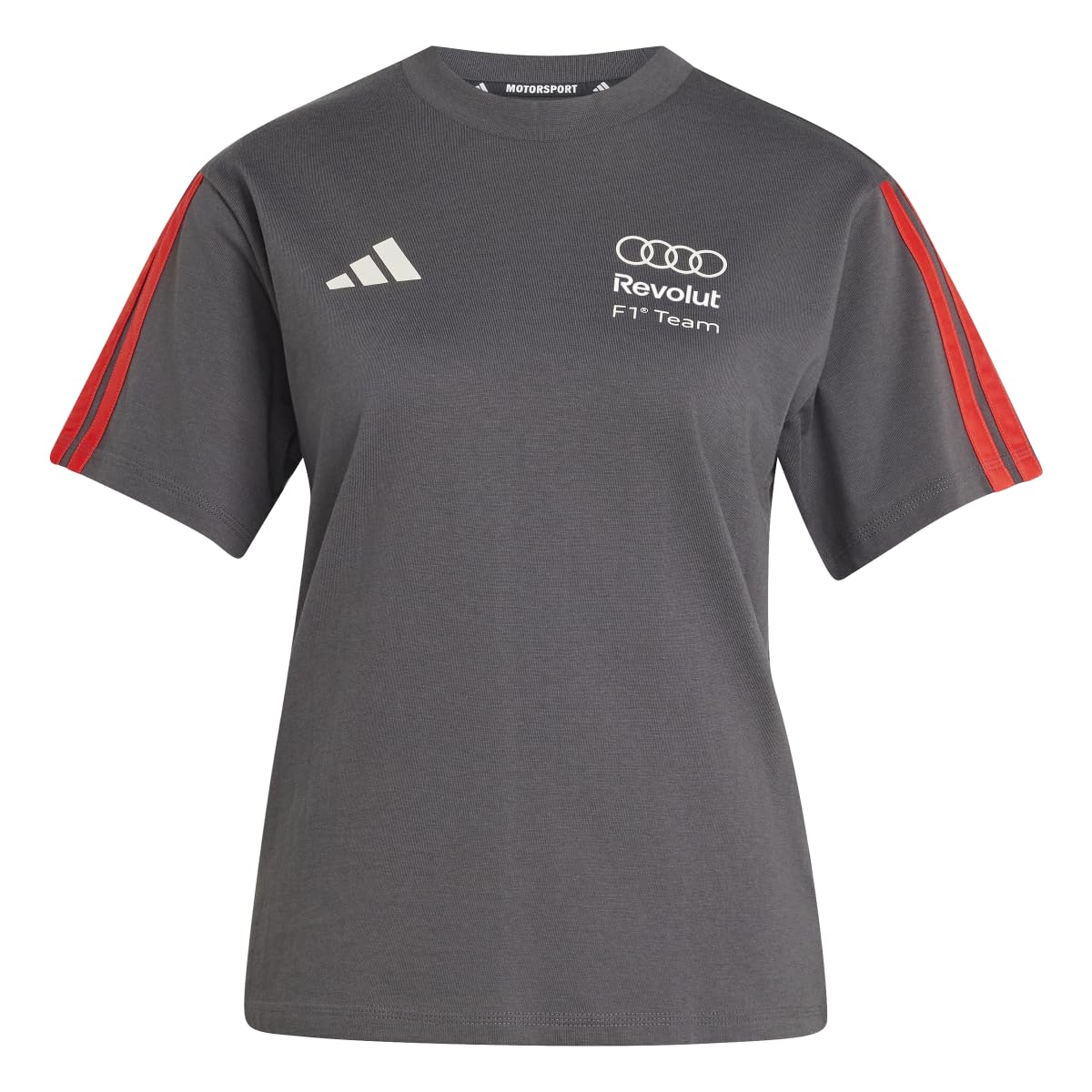 adidas Women's Audi Formula ONE Team DNA TEE, Utility Black, L