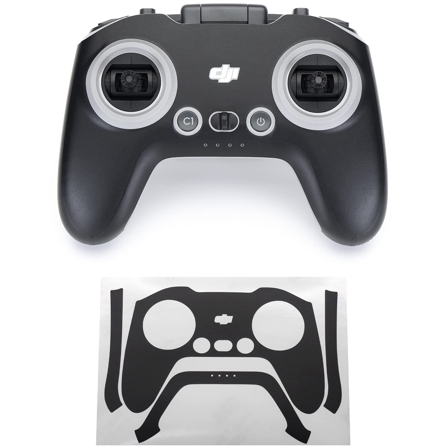 WRAPGRADE Skin Compatible with DJI FPV RC/FPV Remote Controller 3 (STEALTH BLACK)