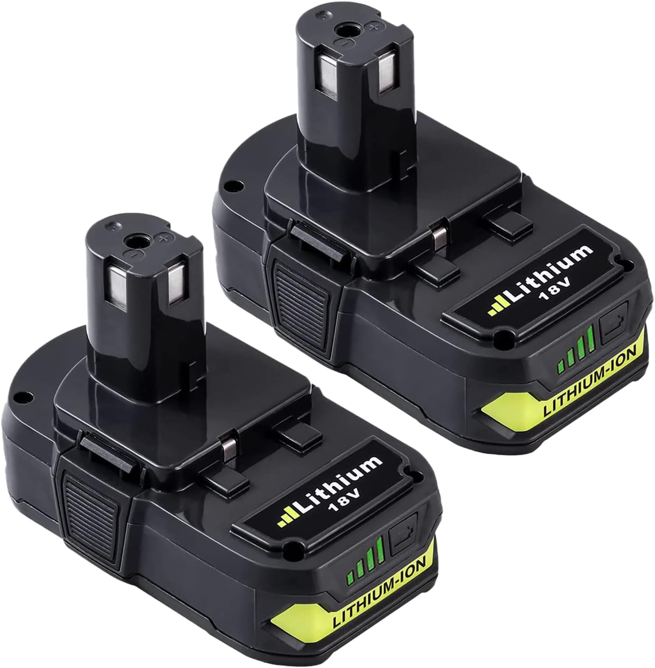 Bonadget 2Pack 18V 3.5Ah Replacement for Ryobi 18V Lithium Battery One Plus P102 P103 P104 P105 P107 P108 P109 Cordless Tools
