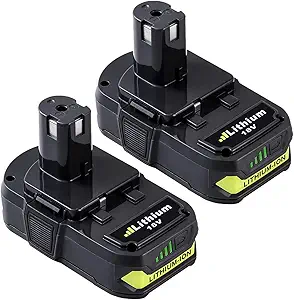 Bonadget 2Pack 18V 3.5Ah Replacement for Ryobi 18V Lithium Battery One Plus P102 P103 P104 P105 P107 P108 P109 Cordless Tools