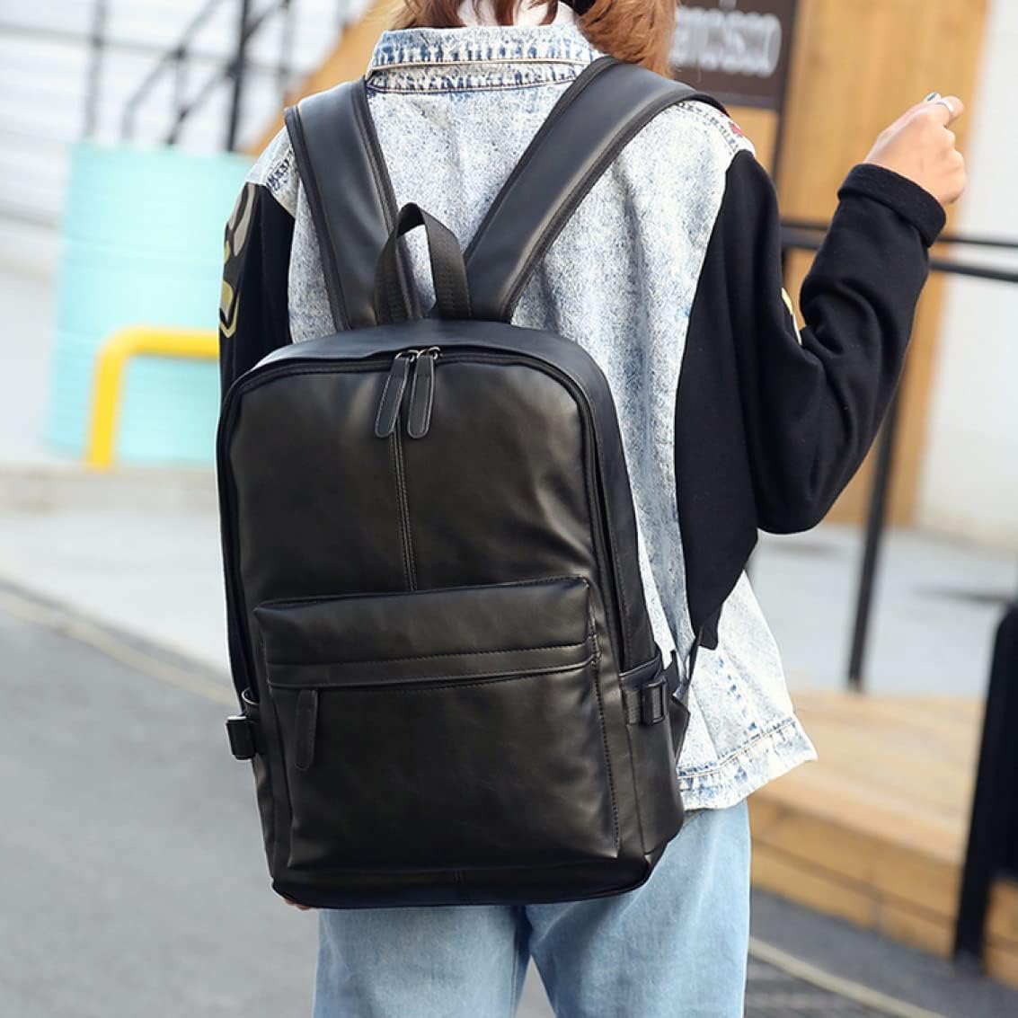 [MJKQ9] メンズ リュック レディース リュックサック PUレザー 防水 ビジネスリュック スクエア バックパック 紳士鞄 か