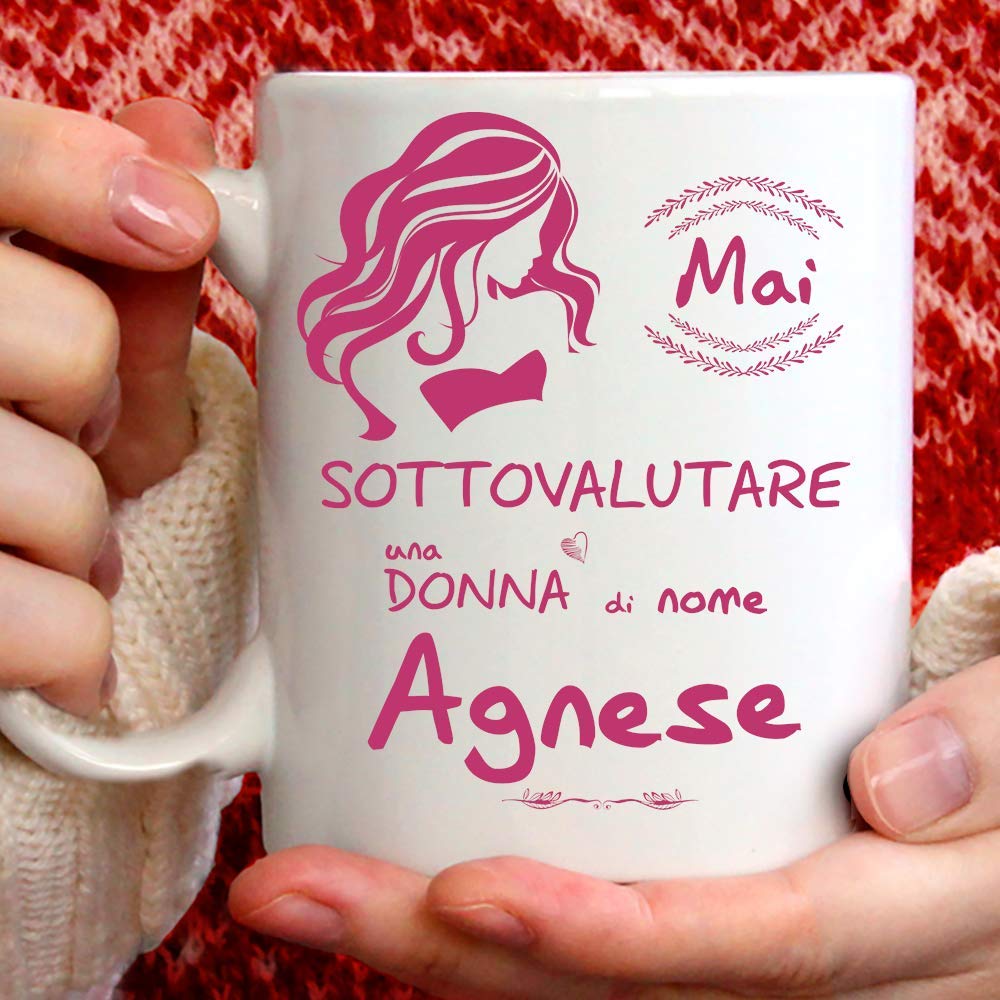 Mug humoristique Agnese idée cadeau original thé et tisane