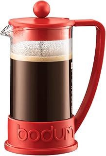 Bodum - 10938-294 - Brazil - Cafetière à Piston 8 Tasses - 1 L - Rouge