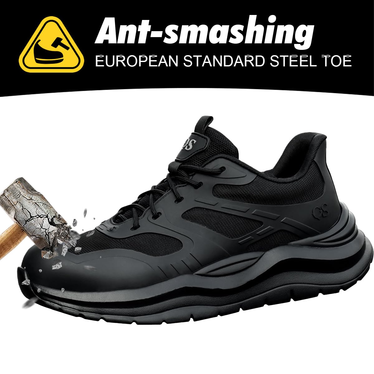 Scarpe Antinfortunistiche Uomo Donna Scarpe da Lavoro/Impermeabili Leggere Antiscivolo con Punta in Acciaio