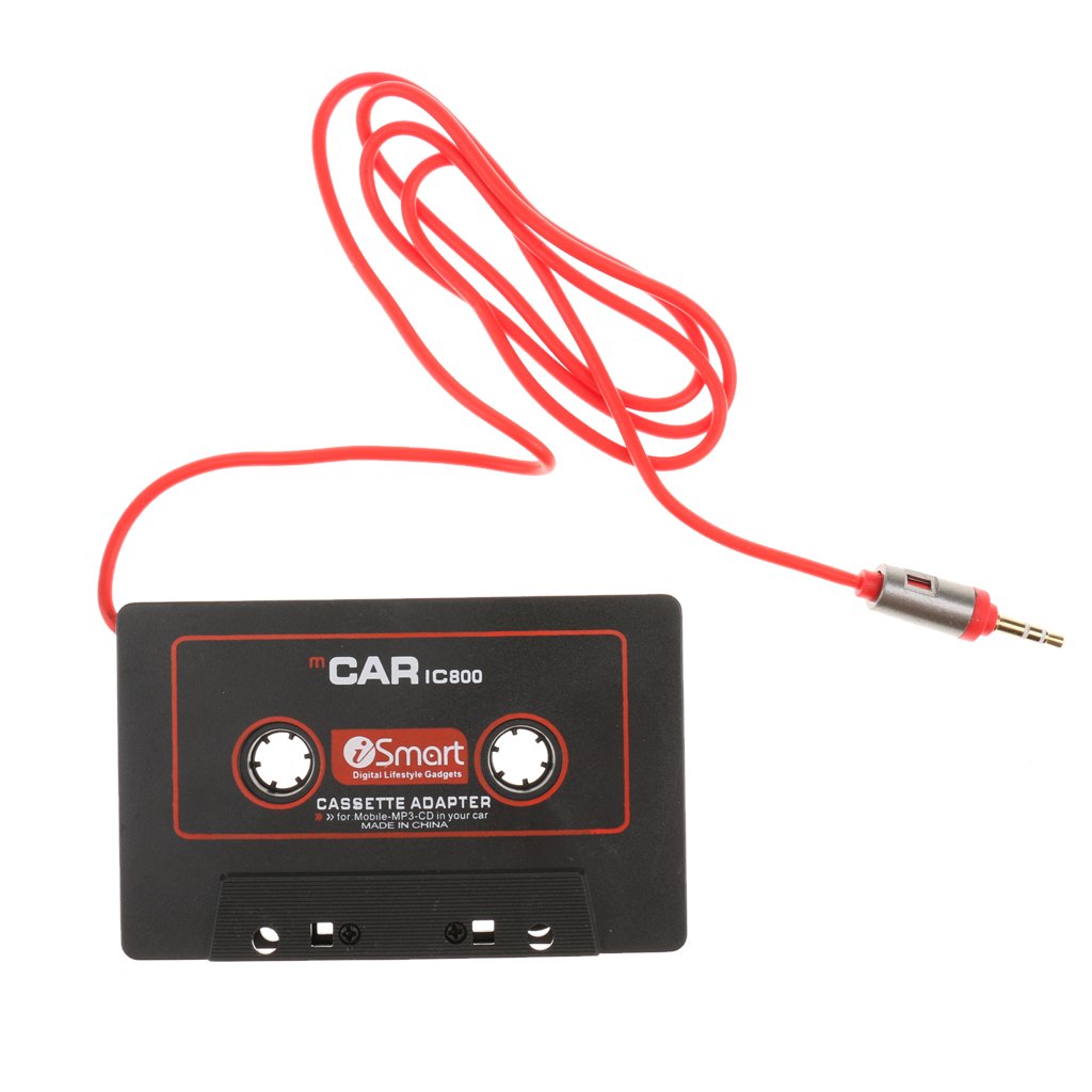 3.5mm AUX Car Audio IC800 Cassette Tape Adapter Transmitters for Mp3 Black