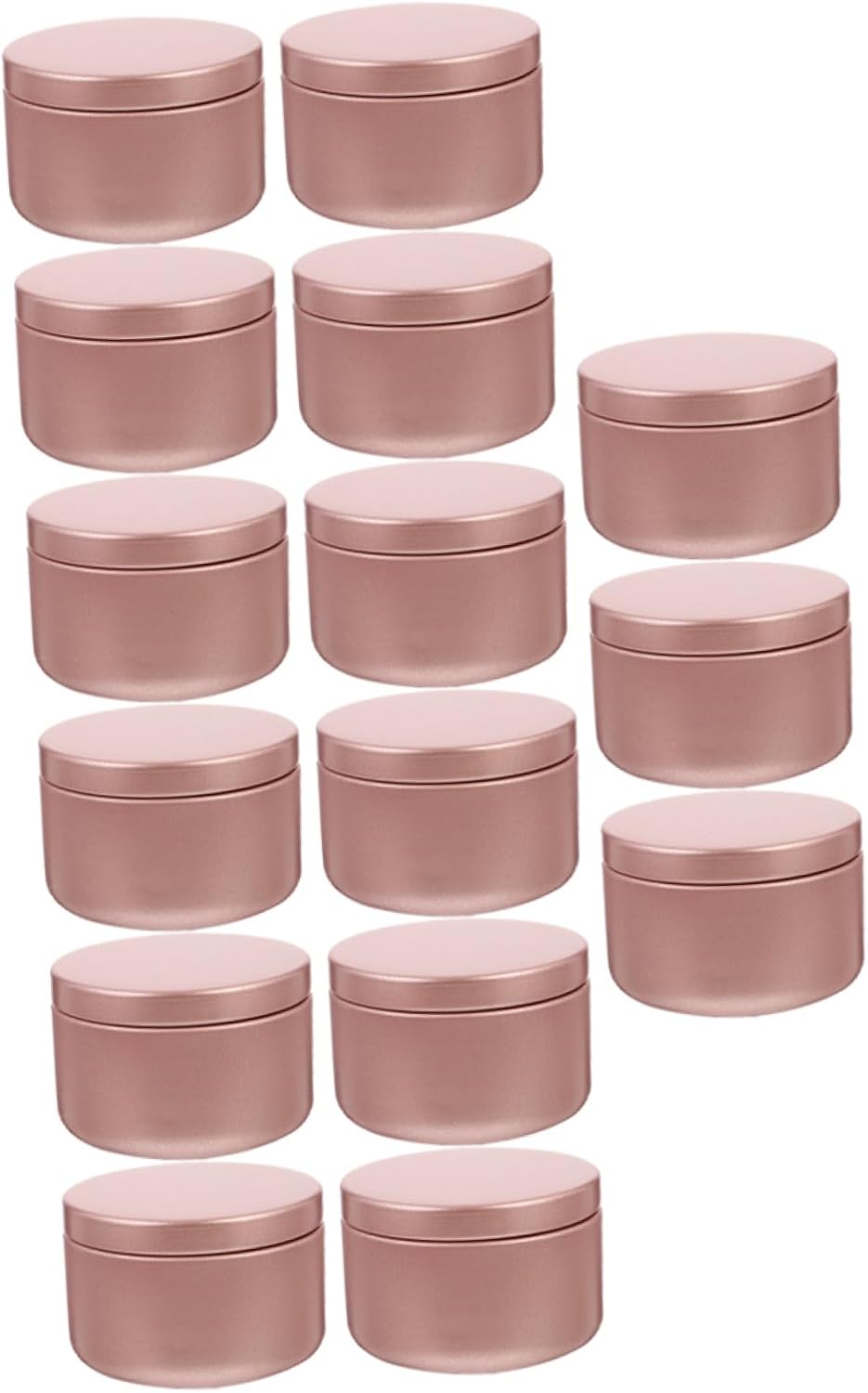 Veemoon 24Pcs Aluminum Candle Jar Round Candle Containers for DIY Candle Making Travel Storage and Party Favors Durable and Lightweight Design for Crafting