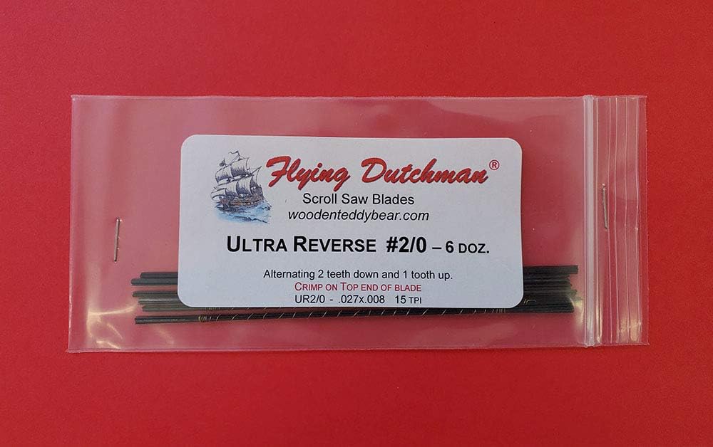 Flying Dutchman Ultra Reverse 2/0 Six Dozen Scroll Saw Blades Pack