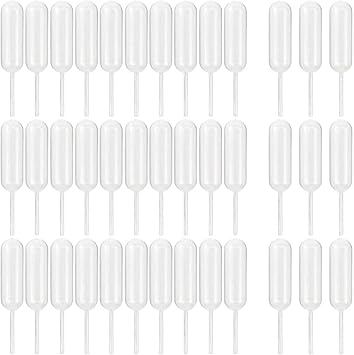 TOMNK 350pcs 4ml Plastic Pipettes Squeeze Transfer Pipettes Suitable for Chocolate, Cupcakes, Strawberries