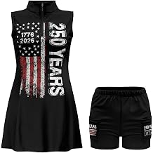 POLERO Golf Dresses for Women with Shorts Casual Dress Sleeveelss Tennis Dresses Mini Athletic Dresses
