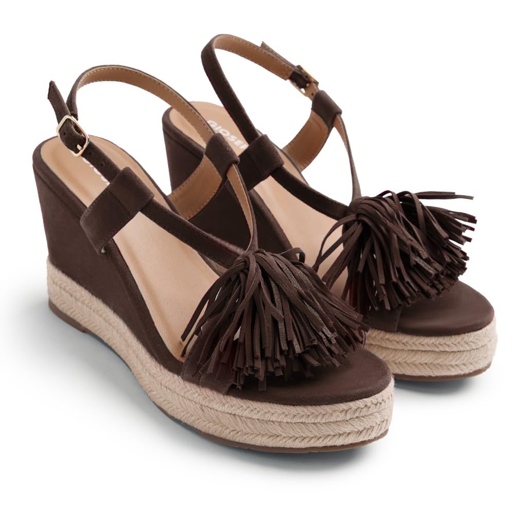 GIOSEPPO KILOSA, Women's T-Strap, Brown, 39 EU