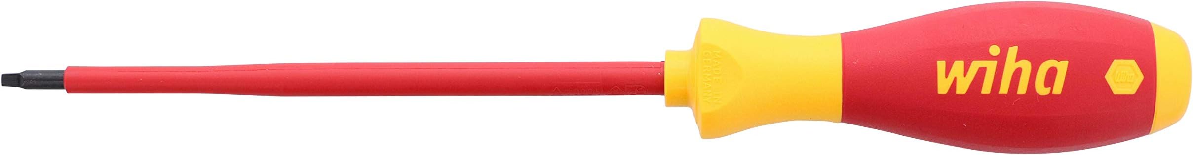 WIHA 35812 Insulated Cushion Grip Square Tip Screwdriver #2 x 150mm