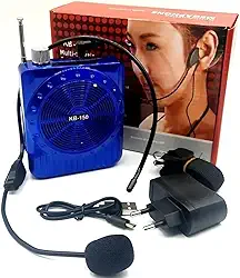 Megafone Amplificador de Voz Microfone KB-150 - Azul