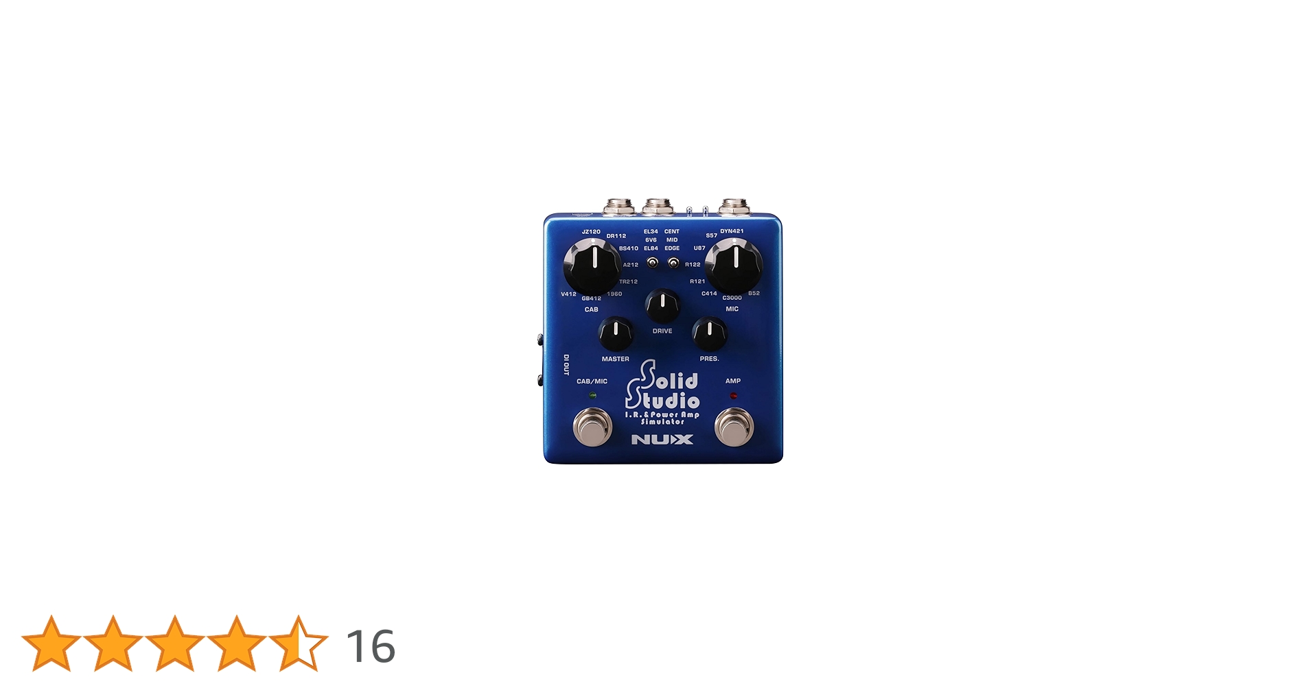 ギター nux solid studio IR & poweramp simulator NUX Solid Studio IR Power Amp Simulator IR Loader with Built