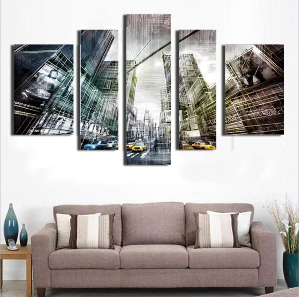 Tableau en cristal de porcelaine triptyque luxe pour salon moderne